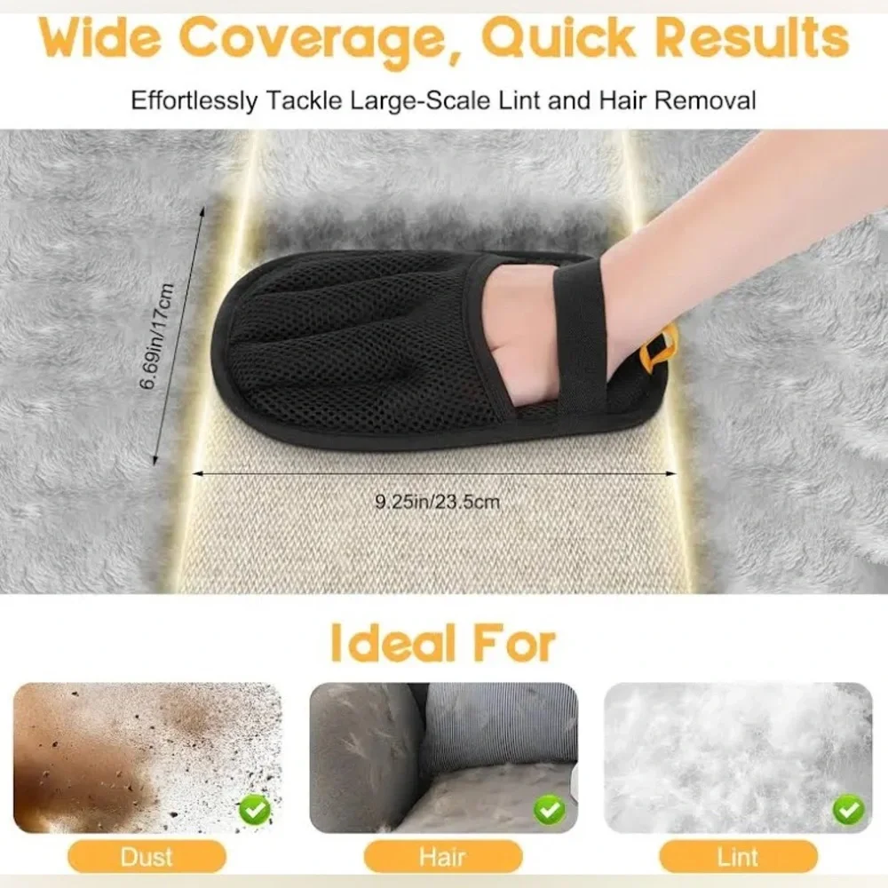 Pet Hair Remover Gloves for Cats & Dogs Efficient Grooming Gloves Brush Reusable